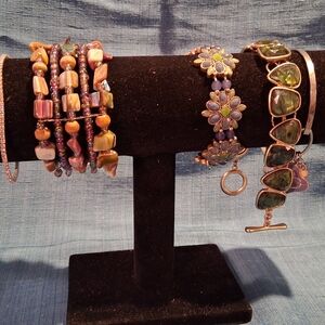 Elegant Multicolor Beaded Bracelet Set
